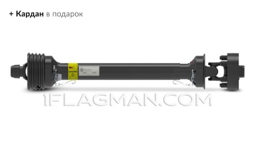 Измельчитель веток коммунальный Flagman | Флагман BX 42S + (кардан 120см/6х6/усиленный/со шпонкой)
